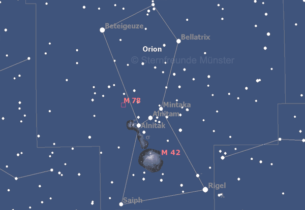 Sternfreunde Munster Sternbild Orion