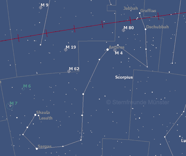 Sternfreunde Munster Sternbild Skorpion